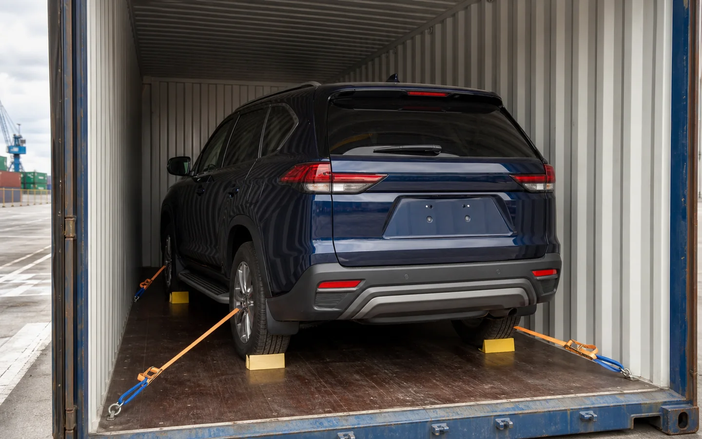 SUV diamankan di dalam kontena penghantaran